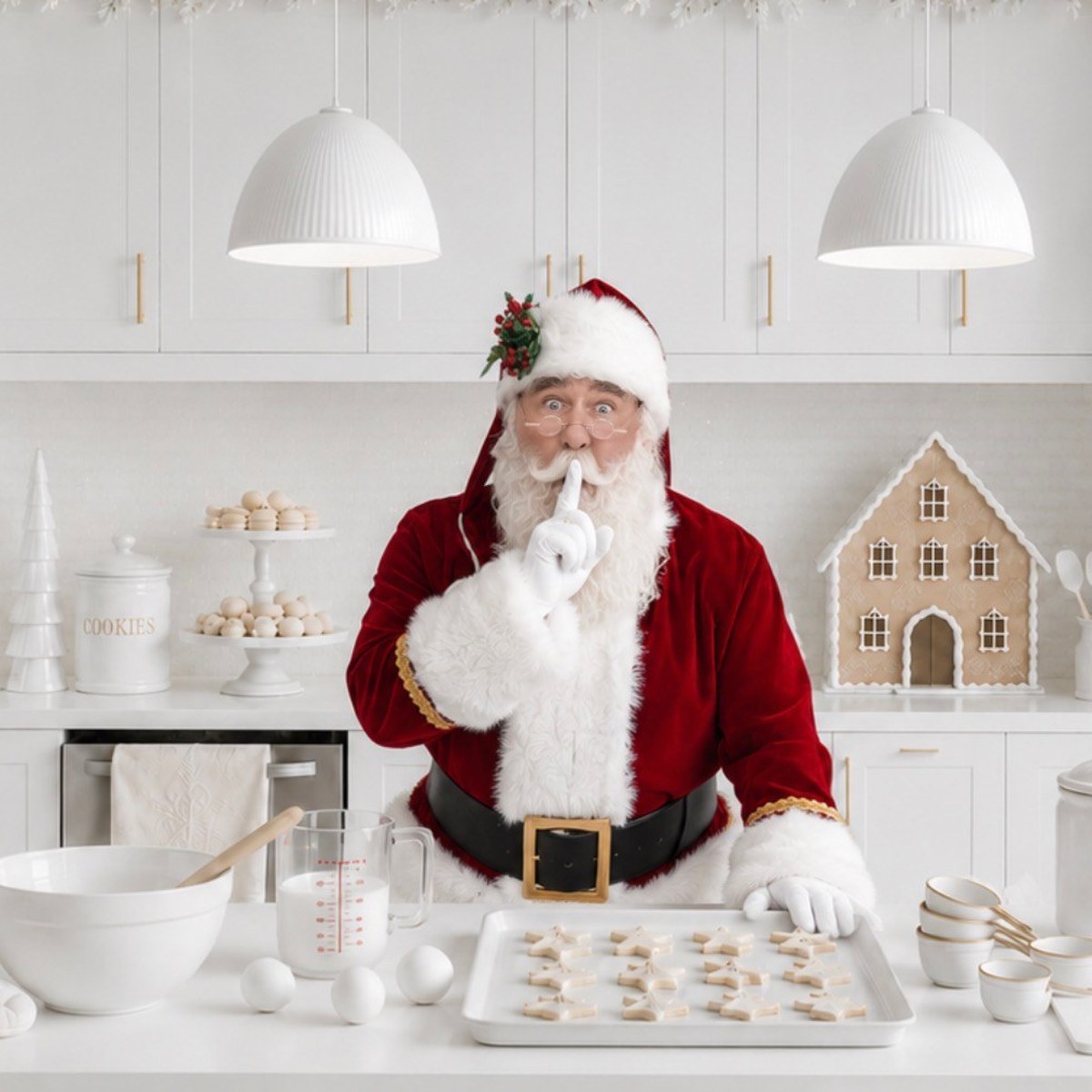 Baking with Santa